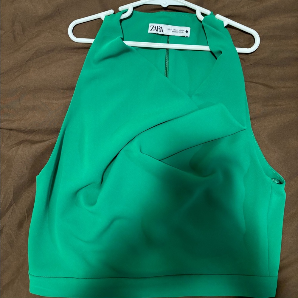 Green tank top